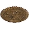 Ekena Millwork Lariah Ceiling Medallion (Fits Canopies up to 1 3/8"), 24 3/4"OD 1 3/8"ID x 3 1/4"P, Rubbed Bronze CM24LARZS - alternate 3